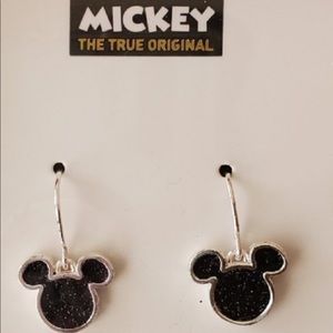 Disney silver plated dangling earrings